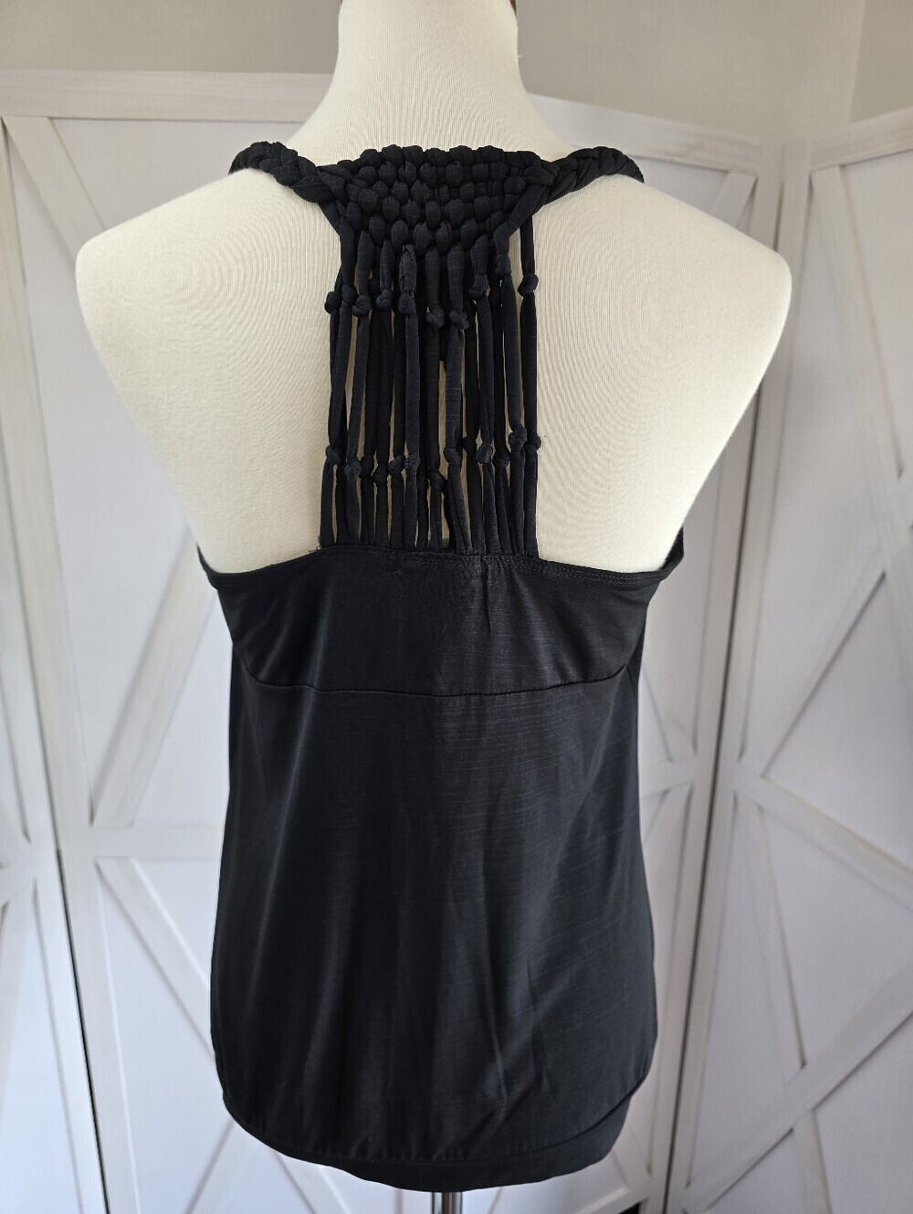 Six Degrees Of Separation Women's Black Embellished Tank Top with Gold Accents - Picture 8 of 11
